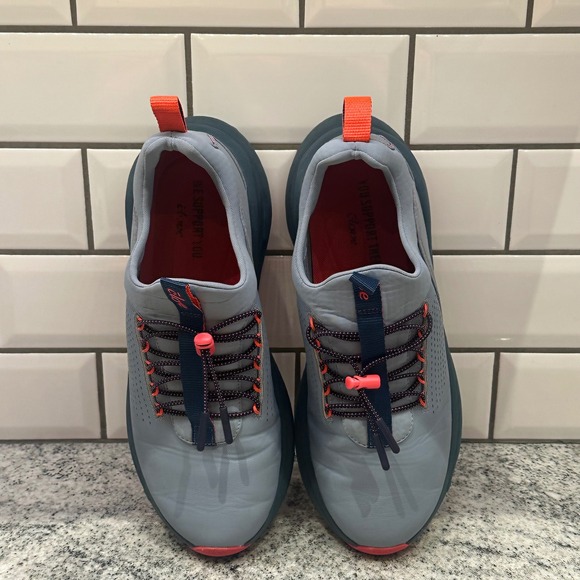 Clove Women Gray Orange Lace Sneakers Nursing Athletic Support‎ Shoes W 9.5 M 8 - Picture 7 of 9